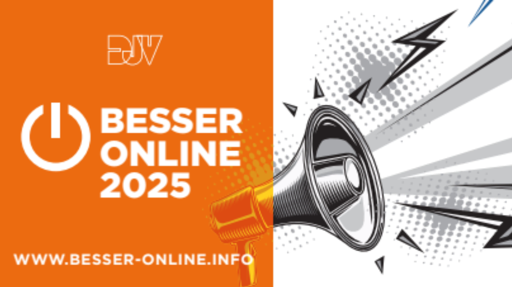 Besser Online 2025 – Besser Online ist die jährliche DJV-Konferenz für alle digitalaffinen Medienschaffenden, die in diesem Jahr zum 21. Mal stattfindet. In Workshops, Diskussionen und anderen Formaten geht es um journalistisches Arbeiten im Umfeld digitaler Anwendungen, aber auch um Technik, Business und Produktarbeit.